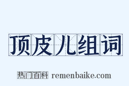 顶皮儿组词是什么意思的图片